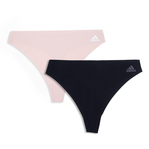 Adidas Underwear - Lot de 2 strings Micro Free Cut Femme Adidas - Promo Culotte, string et tanga