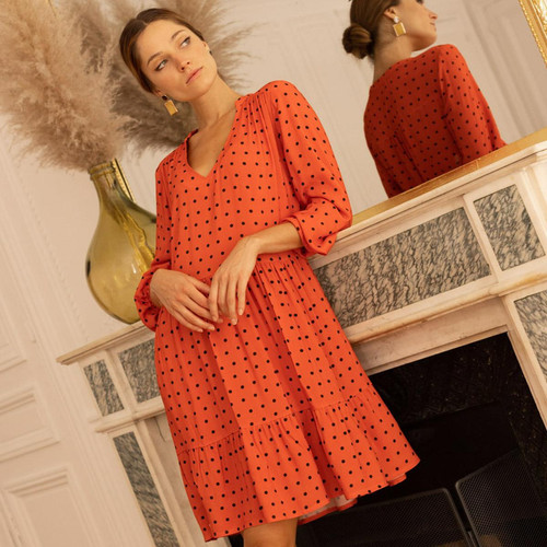 3S. x Réédition - Robe courte Delia - Mode Femme Fabriquée en France