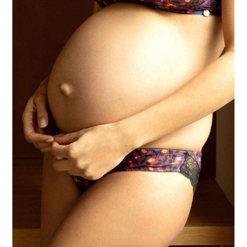 Cache Coeur - Culotte de grossesse taille basse - Lingerie de maternité