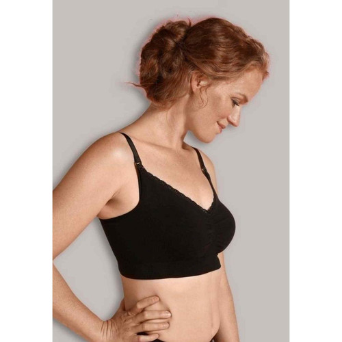 Soutien-gorge de grossesse et allaitement biologique - Noir Carriwell en coton Carriwell Mode femme