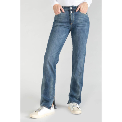 Le Temps des Cerises - Jeans regular, droit 400/19 mom taille haute, longueur 34 - Jeans bleu
