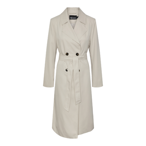 Trench col italien gris Pieces Mode femme