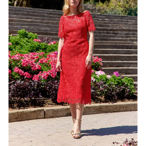 La Petite Etoile - Robe longue RINESA rouge - Toute la mode