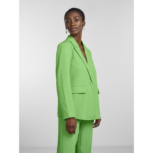 YAS - Blazer regular fit boutonné vert Cate - Promos vêtements femme